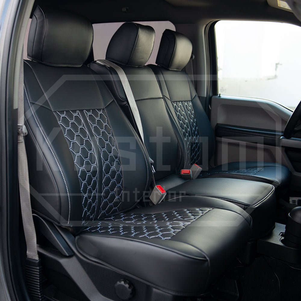 2015-20-ford-f-150-15-22-f-250-f-350-custom-interior-seat-coversPremium Artificial leather